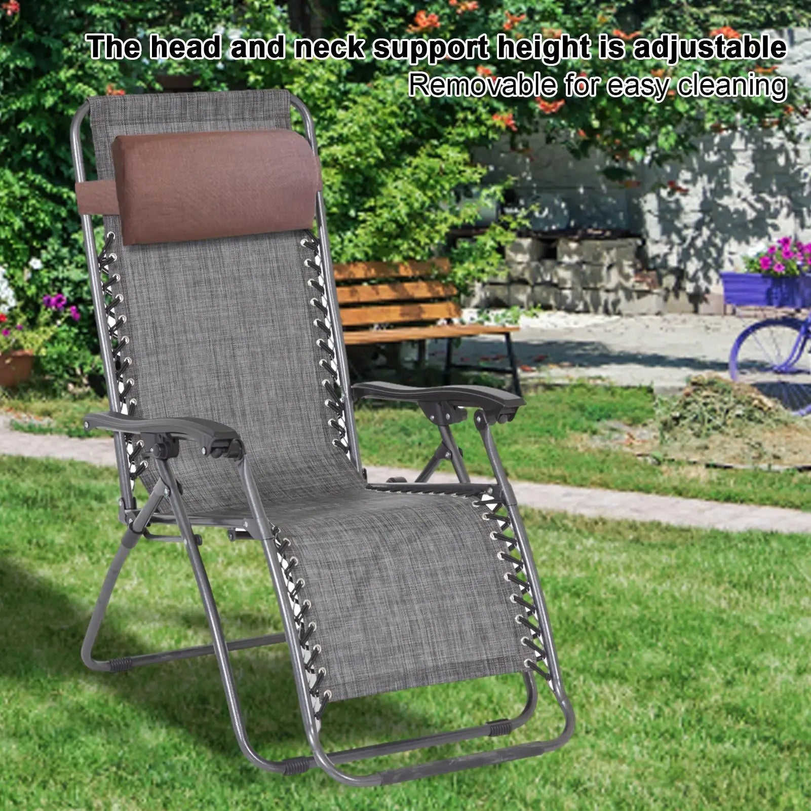 Recliner Neck Pillow Ergonomically Designed for Head and Neck Detachable Cushion Soft Headrest for Recliner Chairs Couches Beds Oasis Select