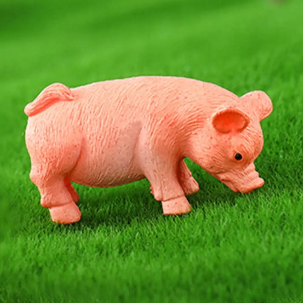 3-Pack Cute Pig Miniature Figurines | Waterproof Garden Statues Garden Figurine Set Oasis Select