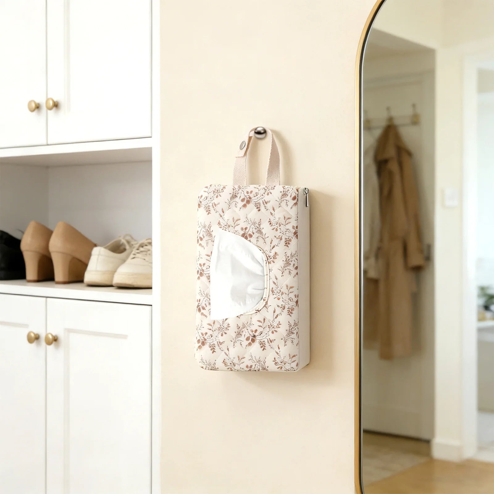 Floral Baby Wipes Case – Stroller Hanging Dispenser Bag Baby Wipes Dispenser Oasis Select
