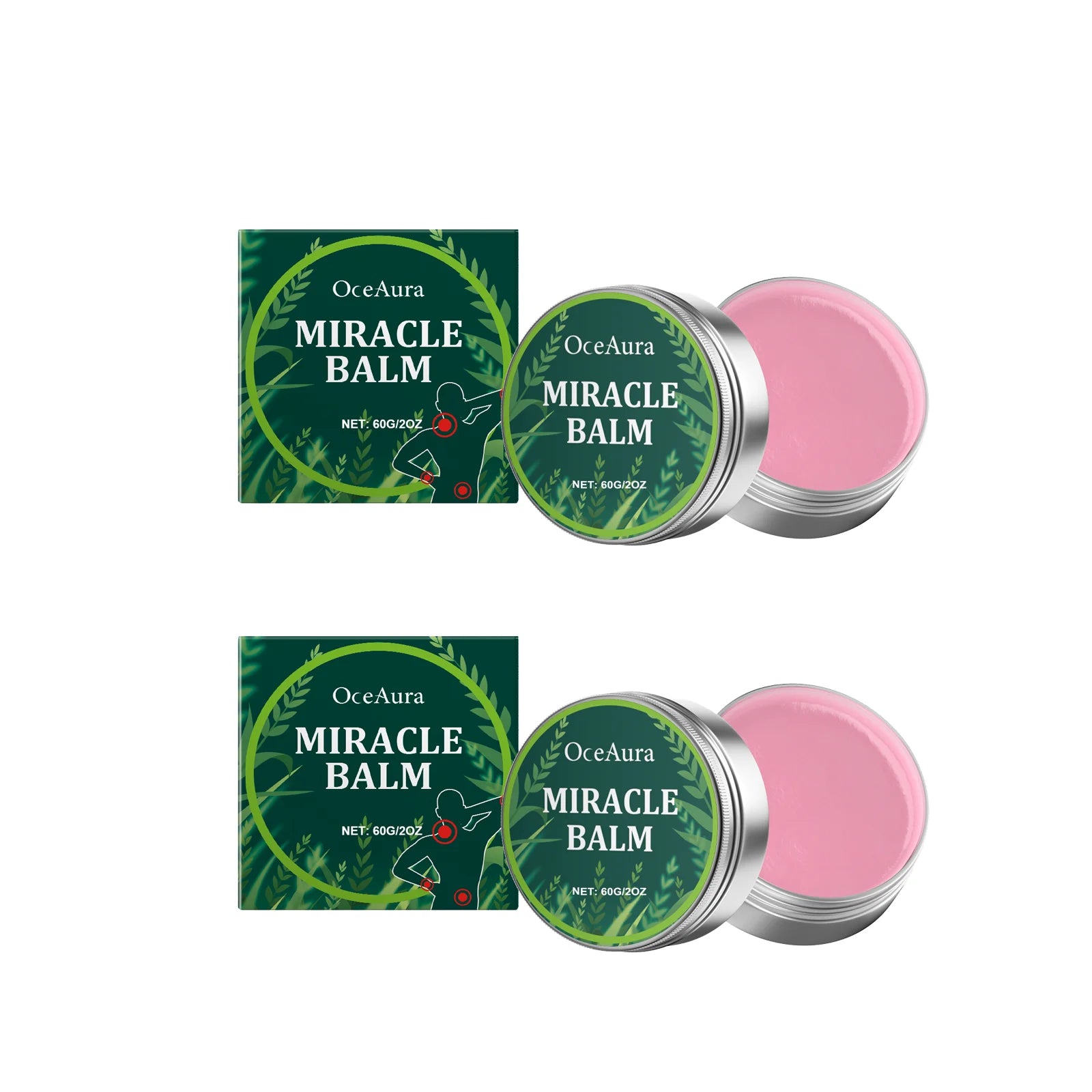 Relaxing Leg Cream Relieve Joint Bone Discomfort Edema Removal Relax Muscle Improves Vitality Moisturizing Joint Soothing Cream Oasis Select 2pcs