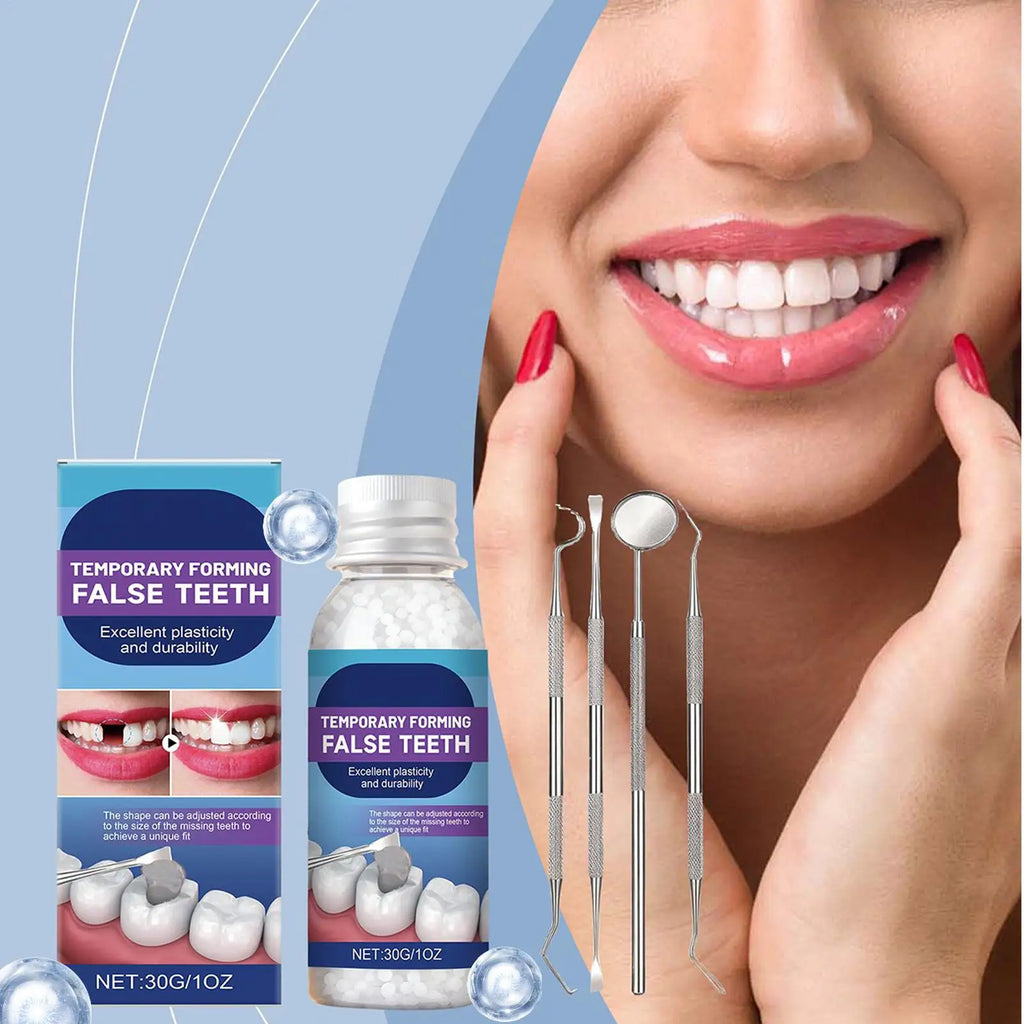 Teeth Repair Glue 30g Pliable Strong Hold Bonding Glue for Loose Teeth for Adults Women Beginners Men Home School Commuting Oasis Select
