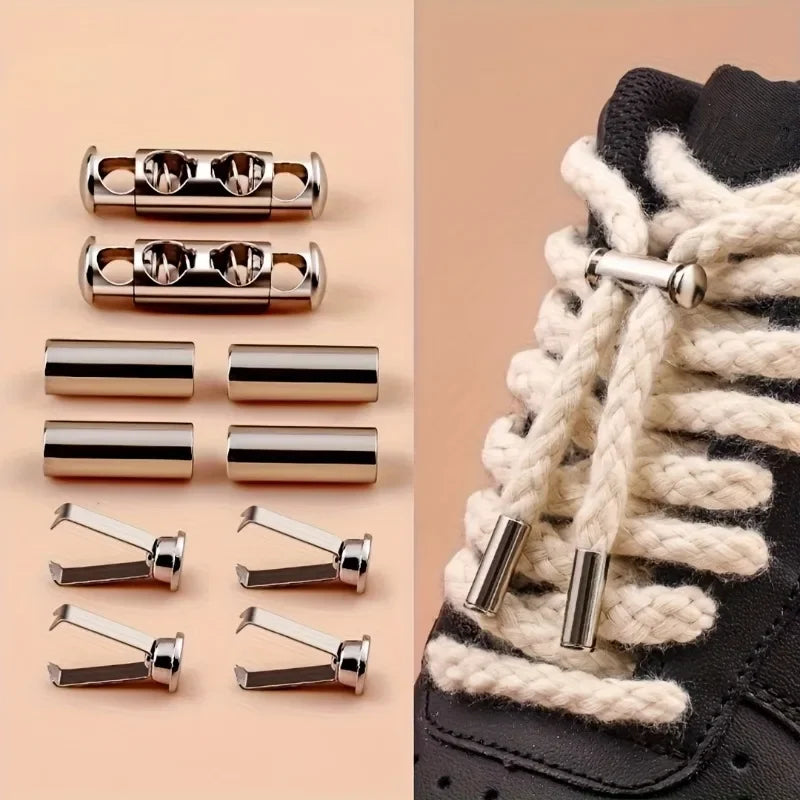Adjustable Metal Spring Cord Locks No-Tie Drawstring Buckle Clips Durable Replacement Fasteners for Hoodie & Jacket Drawcords Oasis Select