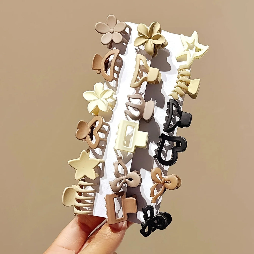 10/20/30pcs Mini Hair Clips Set – Beige Neutral Tones, Mixed Styles for Everyday, Travel & Gifting Oasis Select