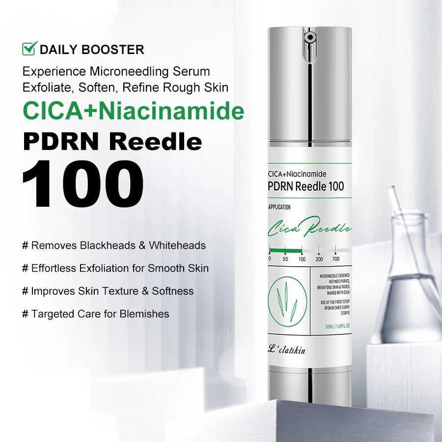CICA Reedle Shot 100 Microneedle Serum, reduces fine lines, exfoliates, and improves skin texture, 30ml beauty serum Oasis Select