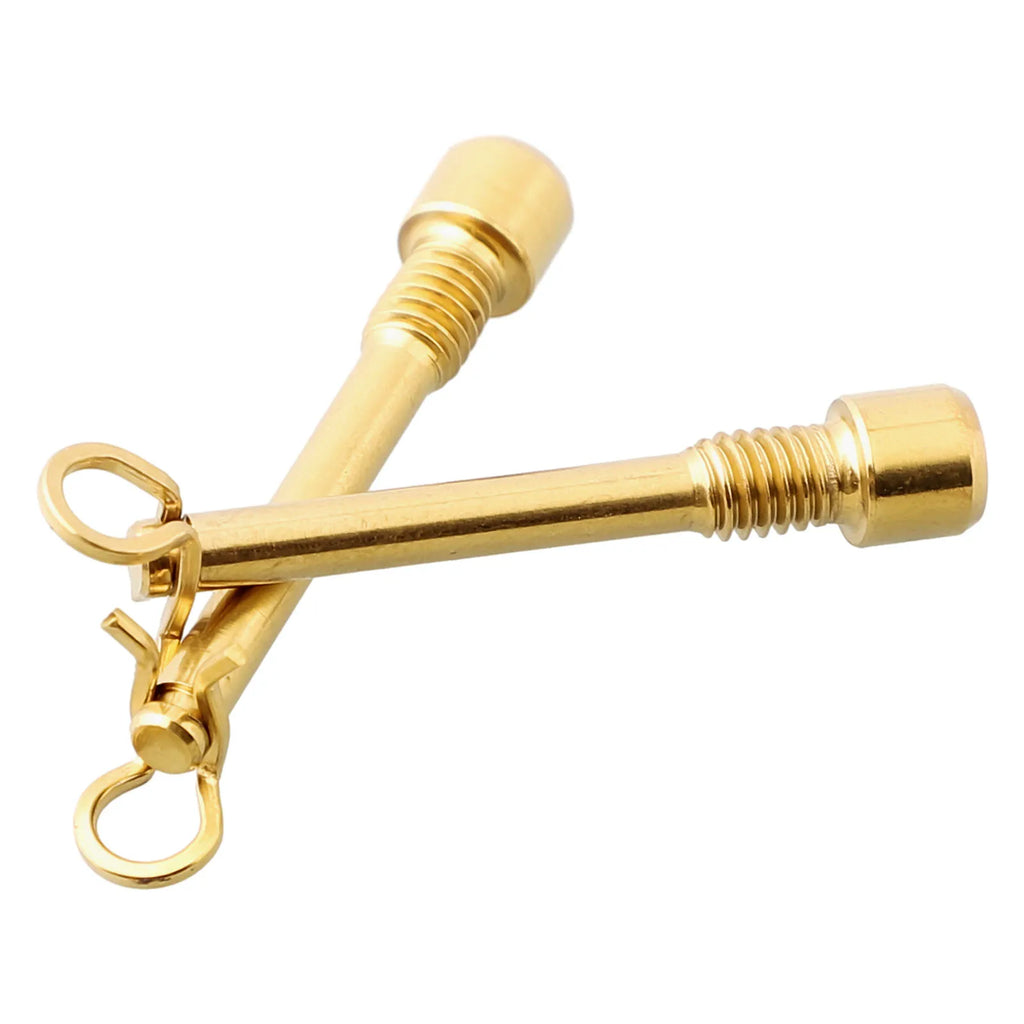 Newest Useful Hot Sale Practical Latch Bicycle Bolt Brake M4x26 Pin Screw 12*7*2cm Titanium 2-4N.M Accessories Oasis Select Golden