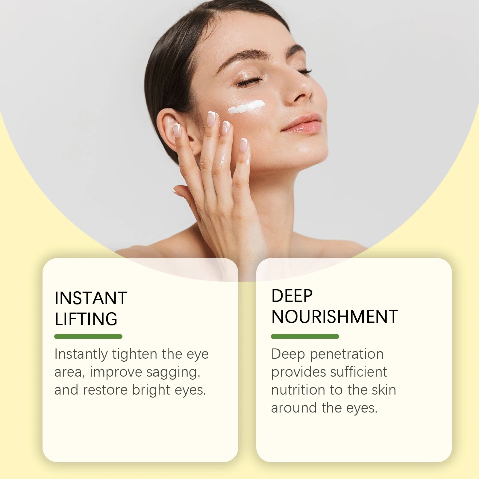 Nourishing & Firming Eye Cream: Gentle Hydration, Moisturization, Reduces Fine Lines Around the Eyes – Daily Use Eye Cream Oasis Select