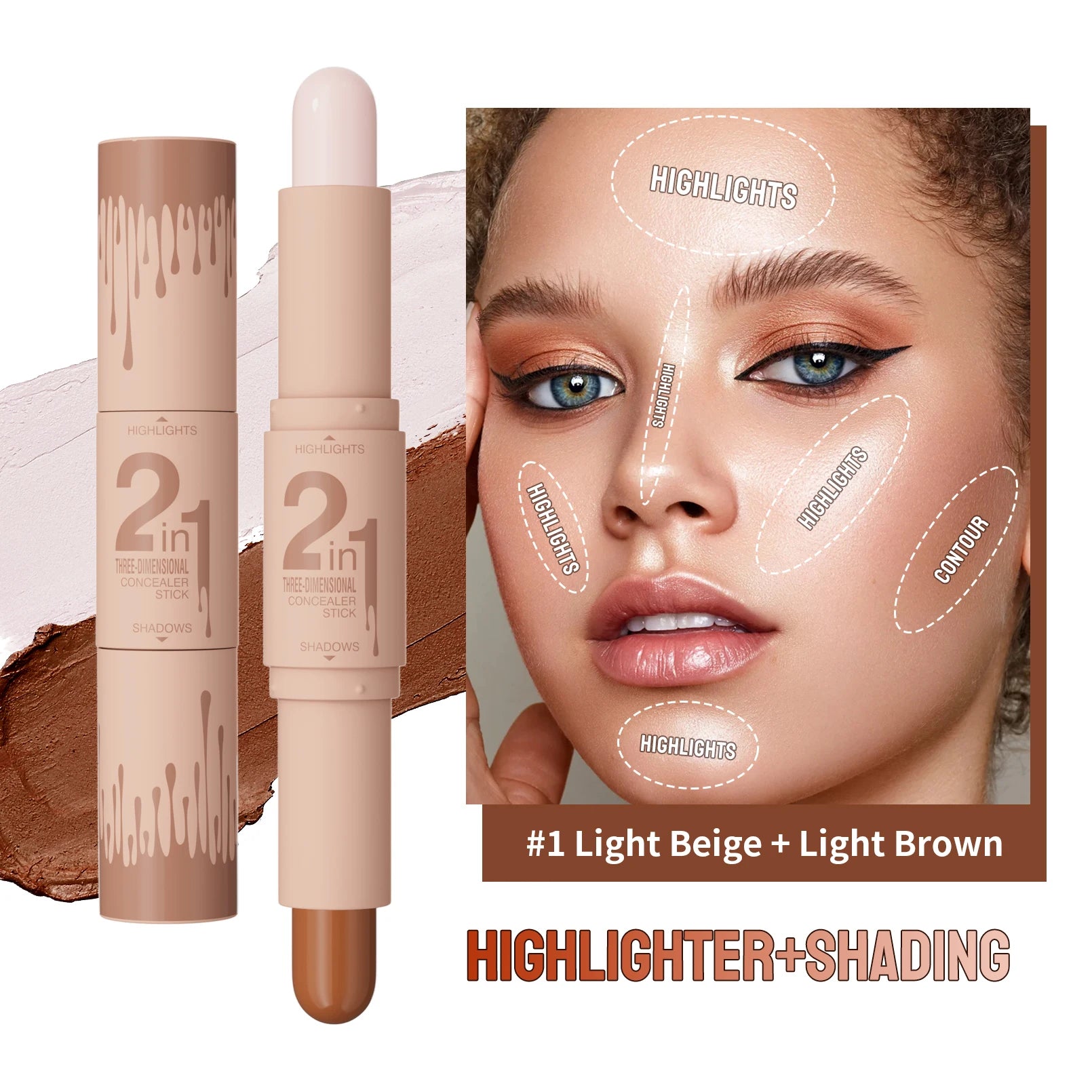 Hello Kiss Double-Ended Highlighter & Contour Stick