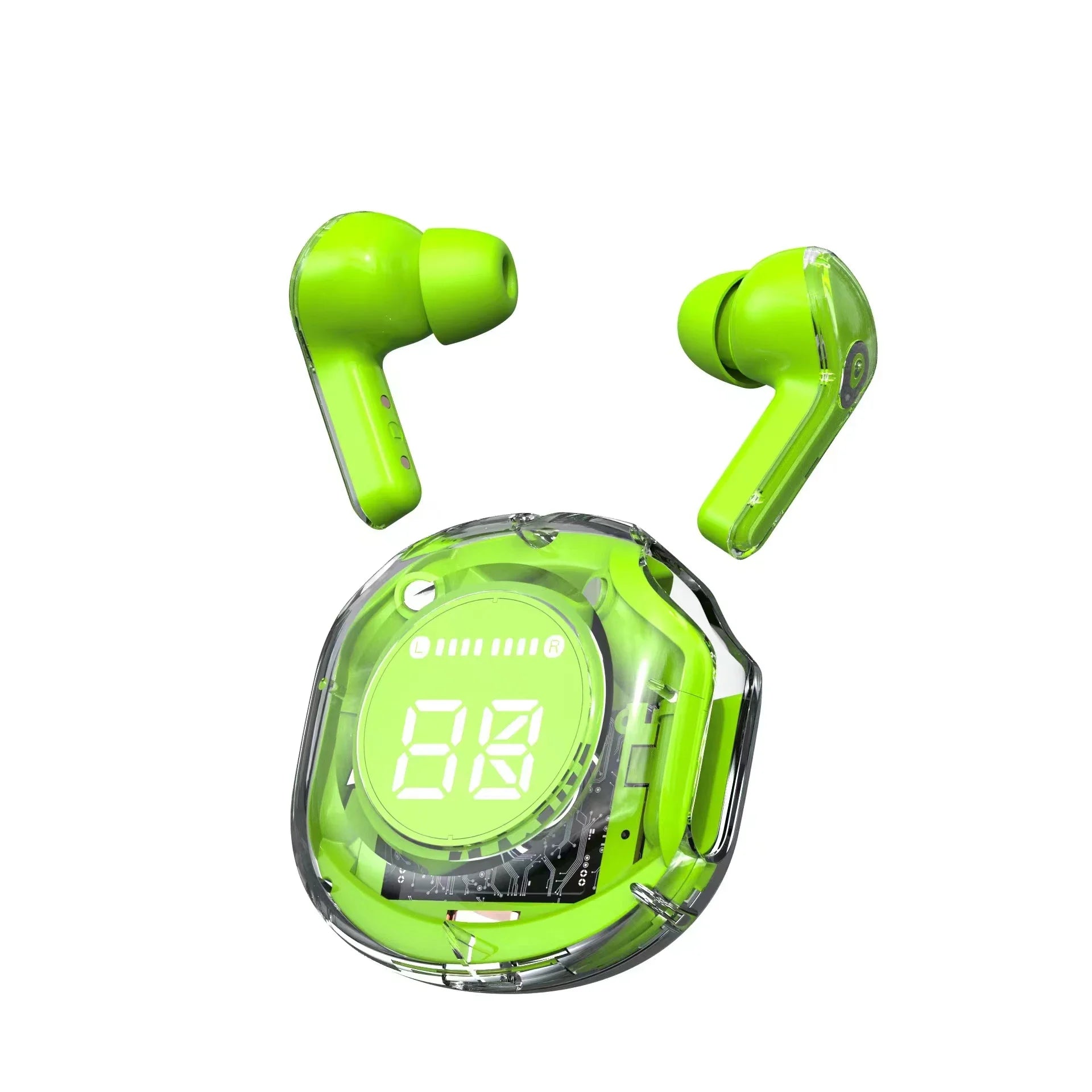NEW T8 TWS Wireless Earphone Bluetooth 5.3 Headphones Sport Gaming Headsets Noise Reduction Earbuds Oasis Select Green