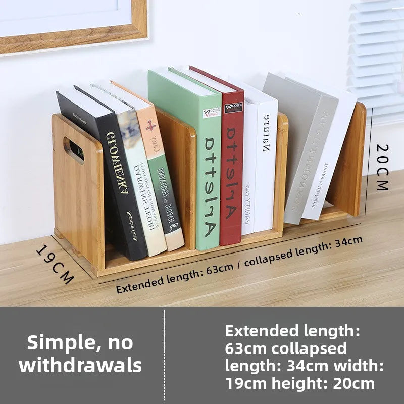Nanzhu with pumping office small bookshelf desktop storage simple desktop bookshelf student bookshelf shelf Oasis Select telescopic