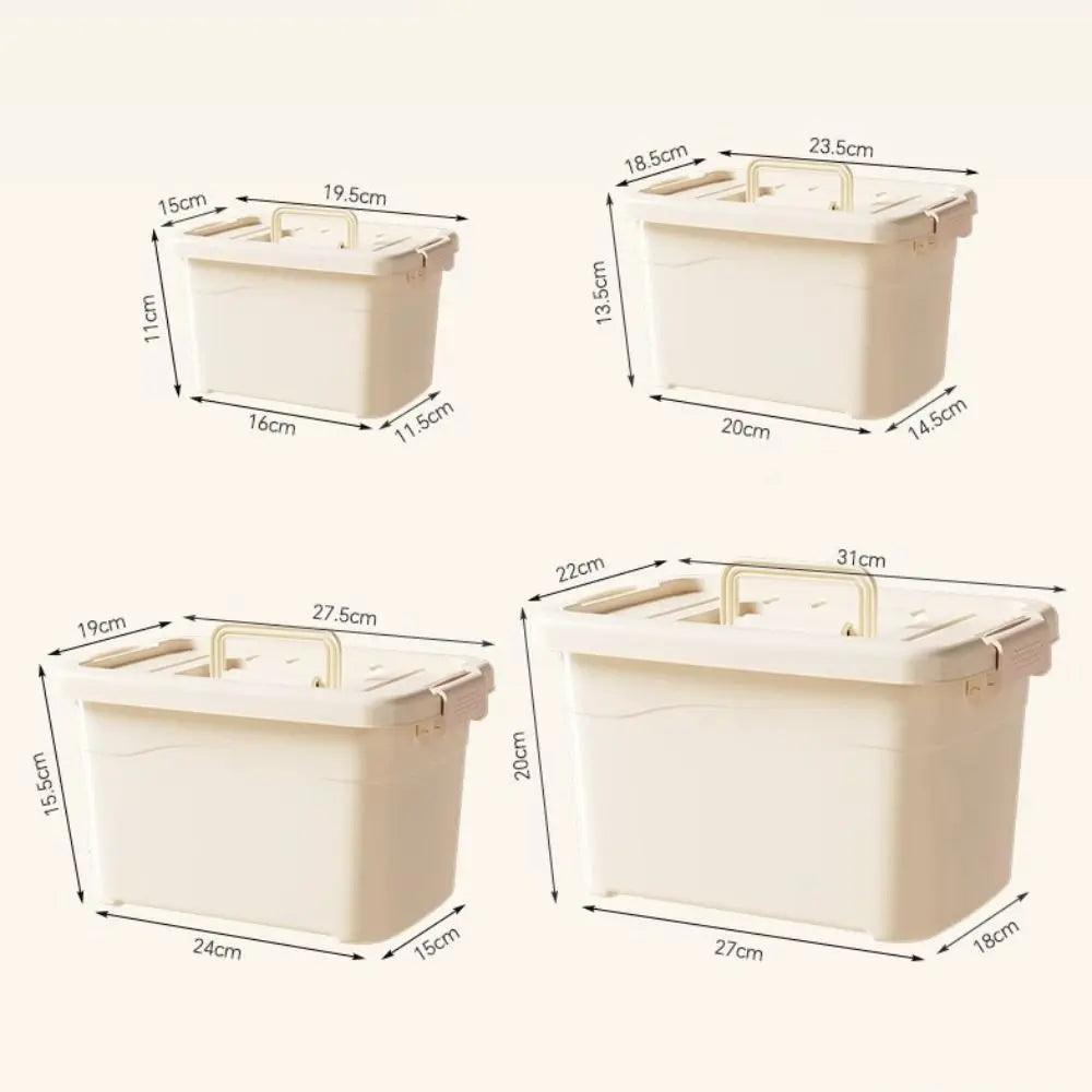 Multifunction Household Storage Box Dustproof Waterproof Storage Cabinet Portable Household Organizer with Handle Large Capacity Oasis Select