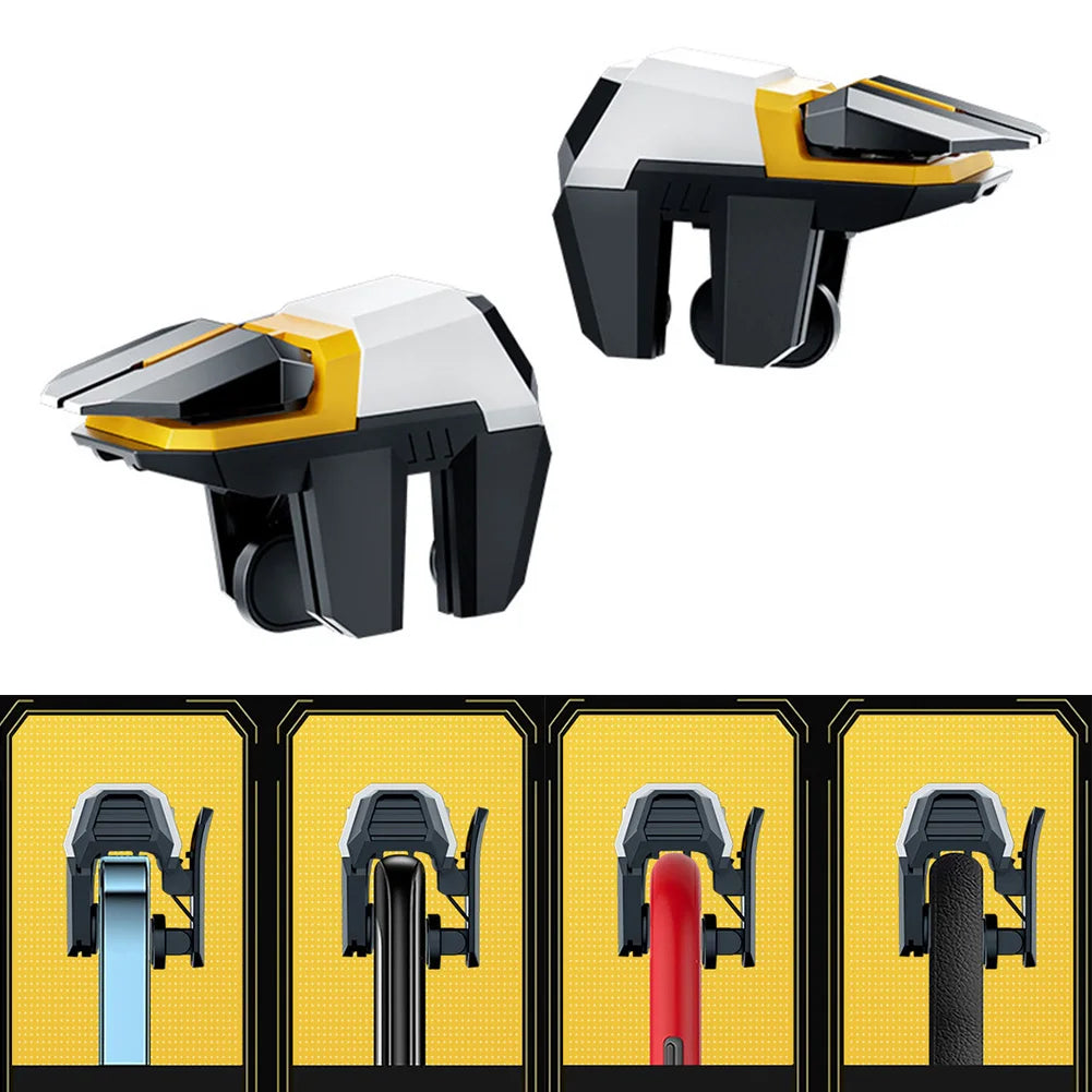 2Pcs PUBG Mobile Game Joysticks Controller 4/6-Finger Linked Shooting Game Mechanical Trigger Physical Auxiliary Gaming Gear Oasis Select