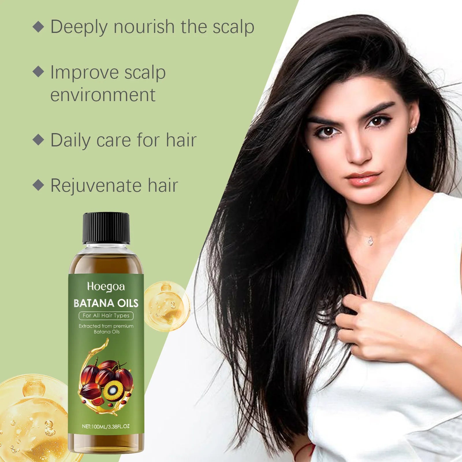 HOEGOA Batana Oil – Hair Growth & Anti-Breakage Treatment Hair Growth Oil Oasis Select