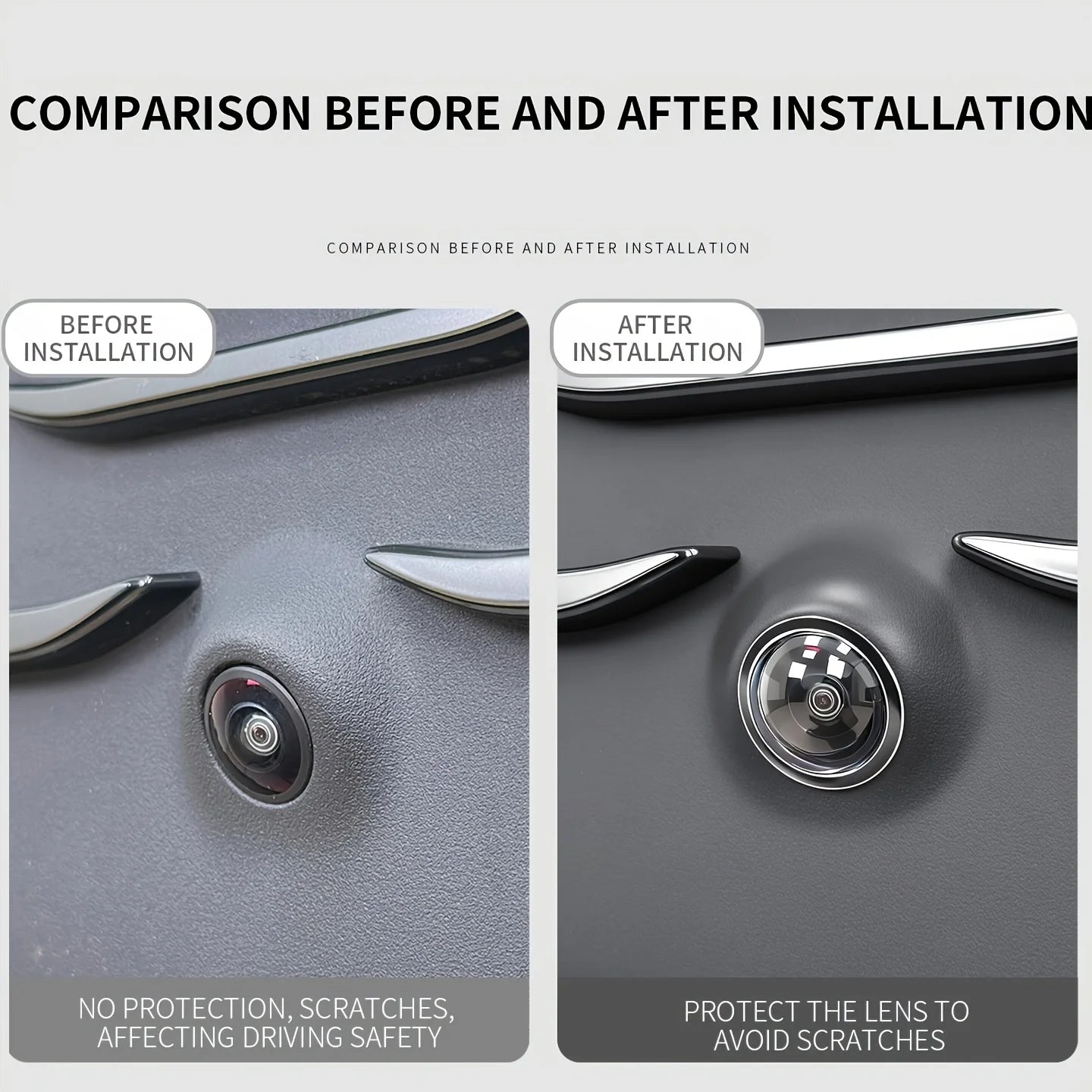 2-Pack Car Camera Lens Protector | 360° Waterproof Cover