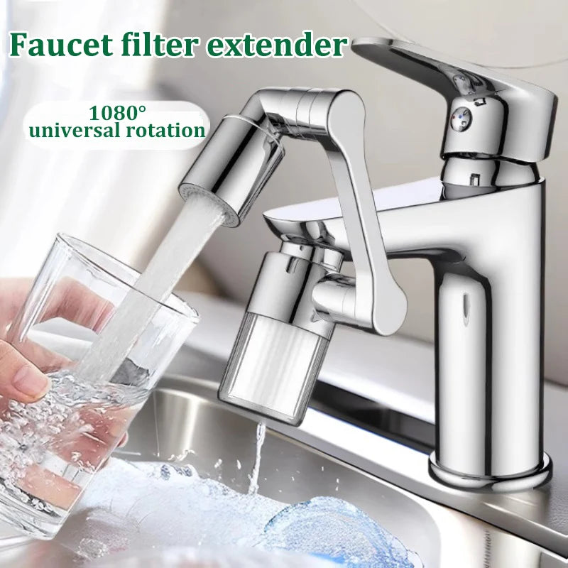 1080° Rotating Faucet Aerator Extender – Kitchen & Bathroom
