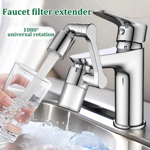 1080° Rotating Faucet Aerator Extender – Kitchen & Bathroom Faucet Aerator Extender Oasis Select
