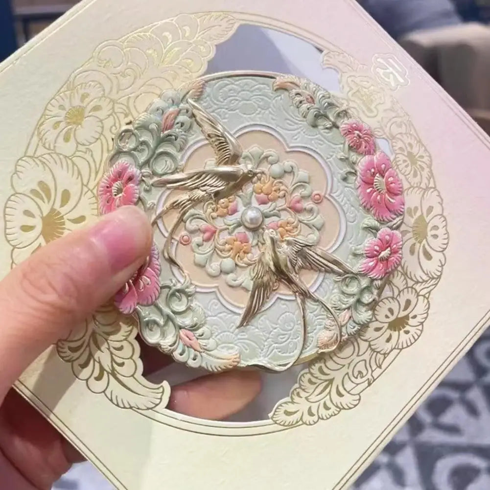 Compact Travel Makeup Mirror – Ancient Chinese Design, Pocket Size Compact Makeup Mirror Oasis Select
