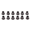 12Pcs 02101 Steering Pivot Bushing C-Hub Bushings Spare Parts Nitro RC Car Parts for 1/10 R/C Model Car Oasis Select black
