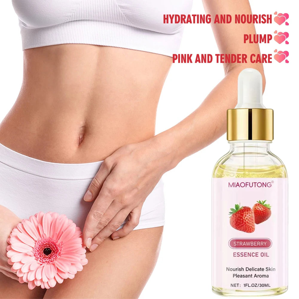 Strawberry essential oil, body massage essential oil, private care, firming the skin, deep moisturizing, smoothing the skin Oasis Select