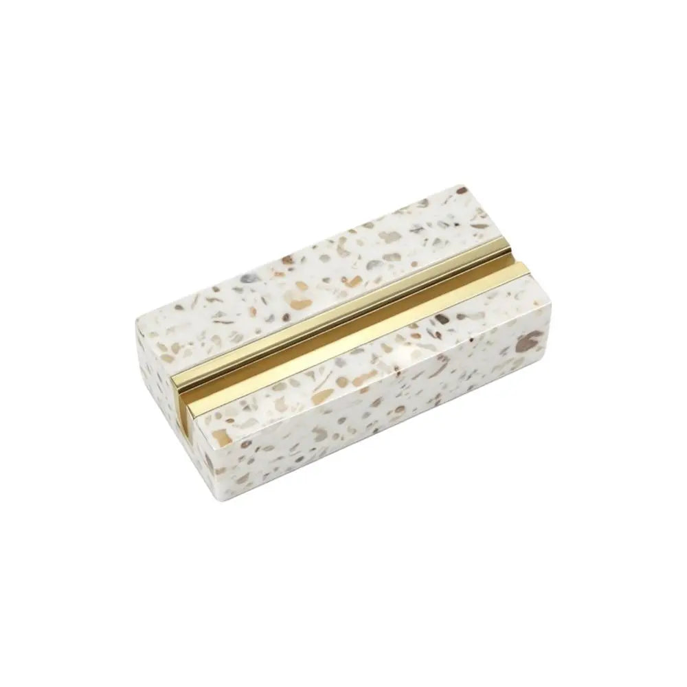 Marble Texture Desktop Business Card Holder Creative Design Elegant Postcard Calendar Stand Modern Stand Base Oasis Select