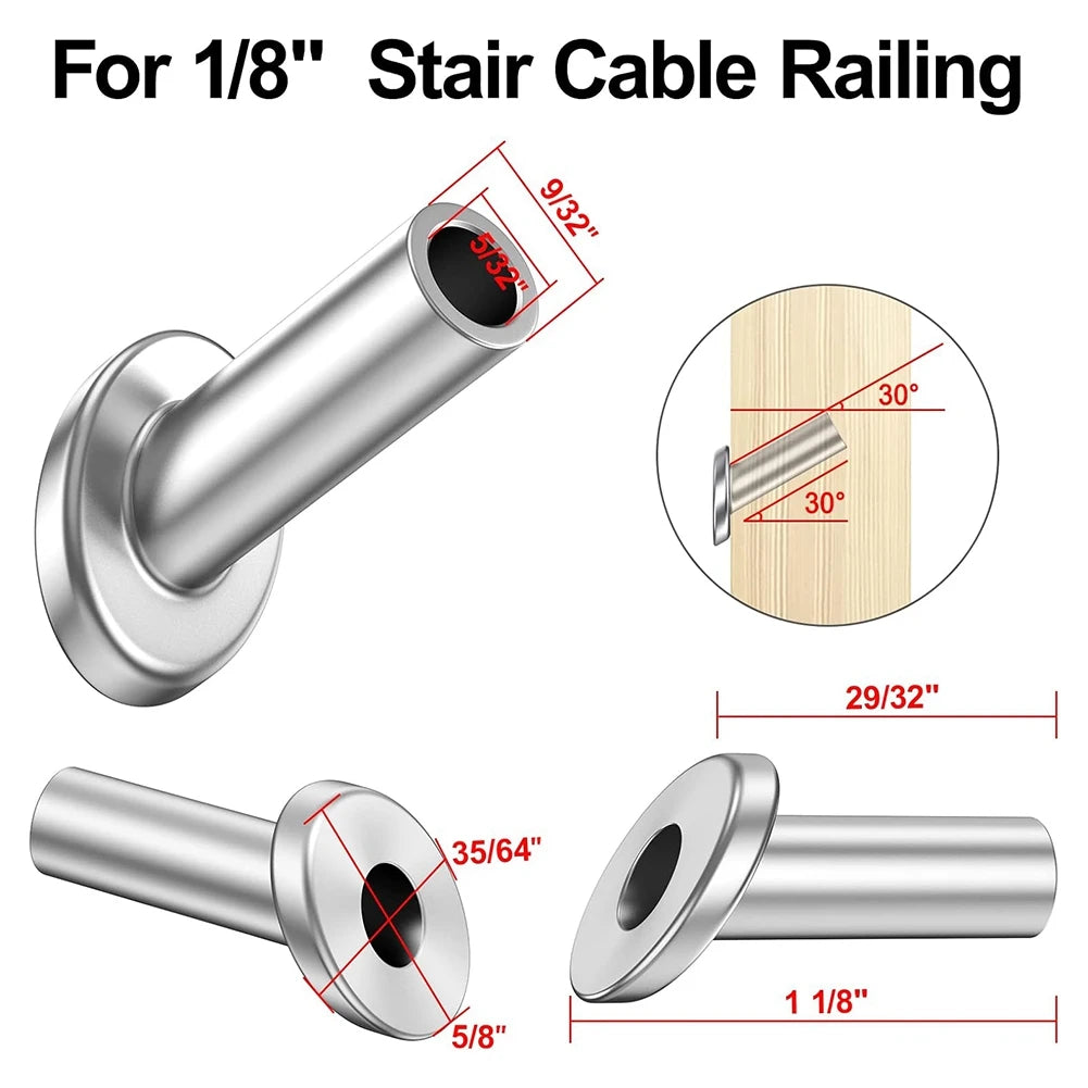LIKE WISH 40 Pack Angle Beveled Protector Sleeves, Wood Post Protector Stair Cable Railing Oasis Select