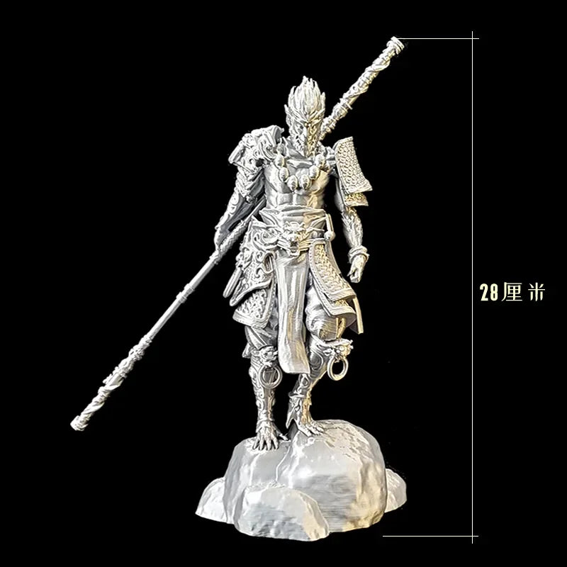 Game Black Myth Wukong Animation Entity Hand Do Qitian Great Saint Statue Creative Display Battle Holy Buddha Oasis Select Silver 28cm