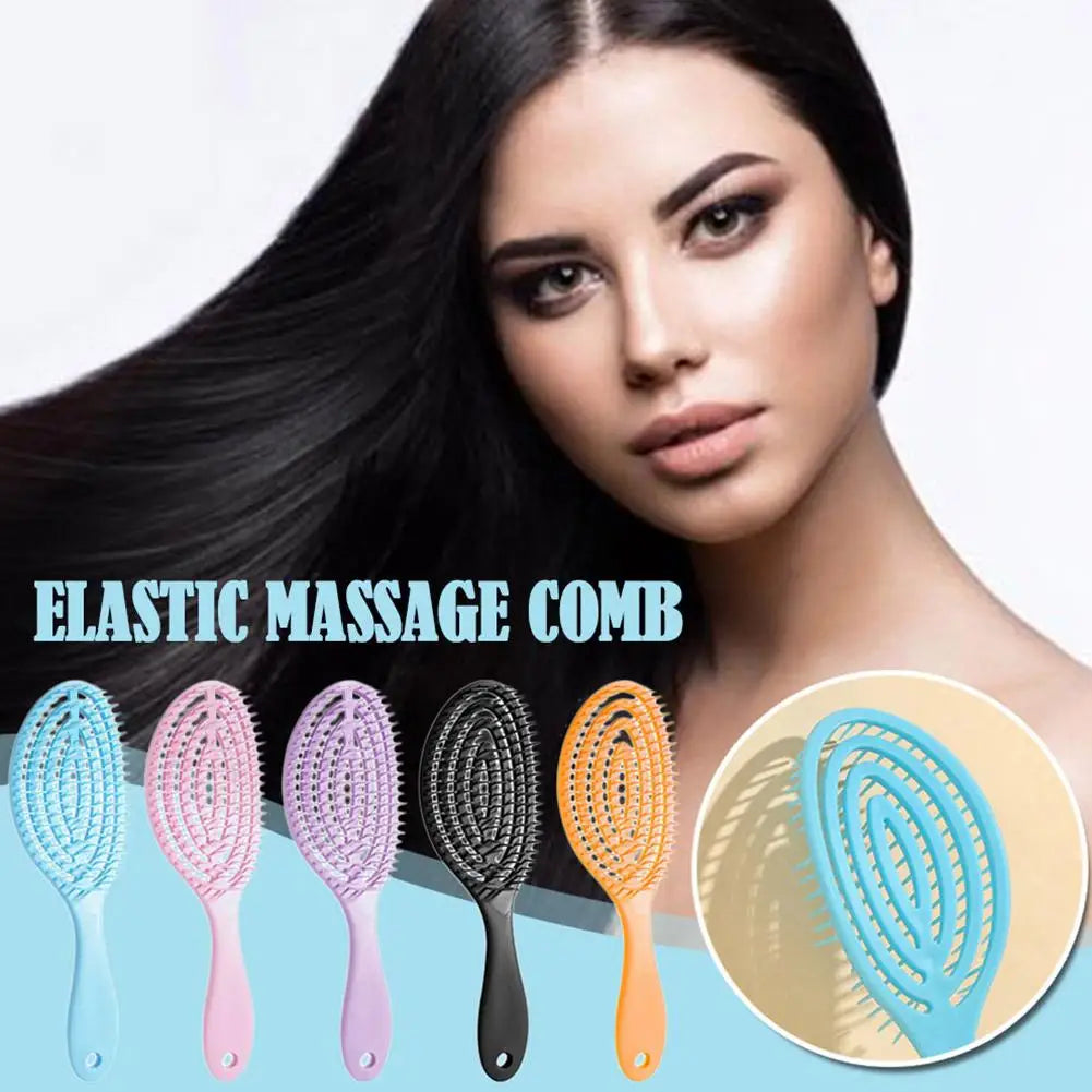 Hair Massage Comb Bristle Nylon Hairbrush Curly Detangle Hair Brush for Salon Hairdressing Tools Oasis Select