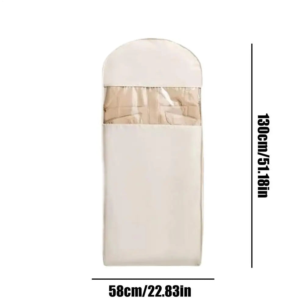 Garment Bags for Storage Hangable Clothes Bag with Self-Compression Zipper Protector Reusable Space-Saving Organizer for Jackets Oasis Select large