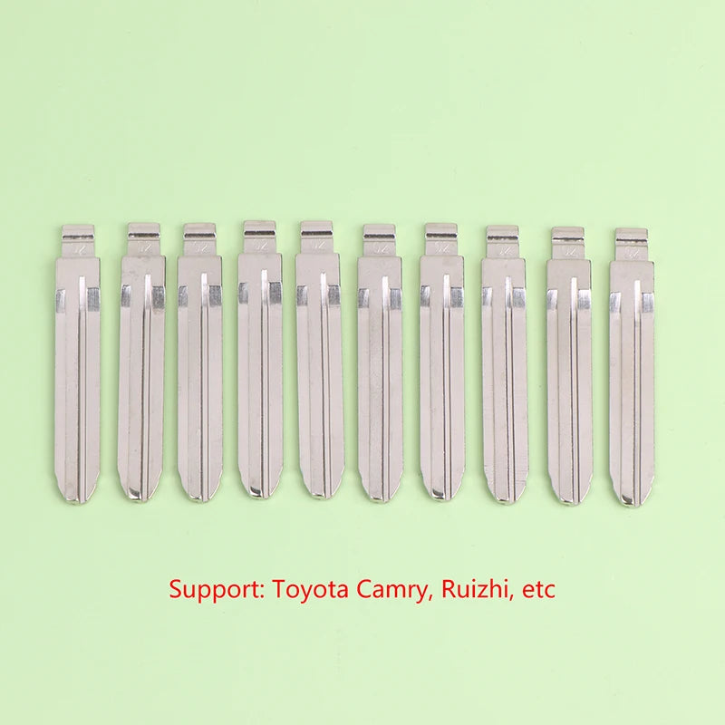 10Pcs 2# 31# 86# 89# Metal Uncut Blank Flip Remote Key Blade For VW Passat Bora Seat Skoda Audi For Keydiy KD Xhorse VVDI JMD Oasis Select number 2