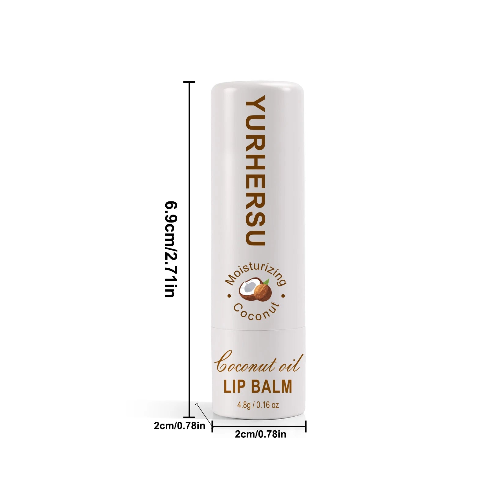YURHERSU Coconut Oil Lip Balm – Natural Hydration & Moisture Lip Balm Oasis Select