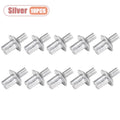10-100PCS Aluminum Hammer Drive Rivets with Dome Head and Split Mandrel for Secure Fastening in Metal and Plastic Materials Oasis Select Silver-10PCS 5X13mm