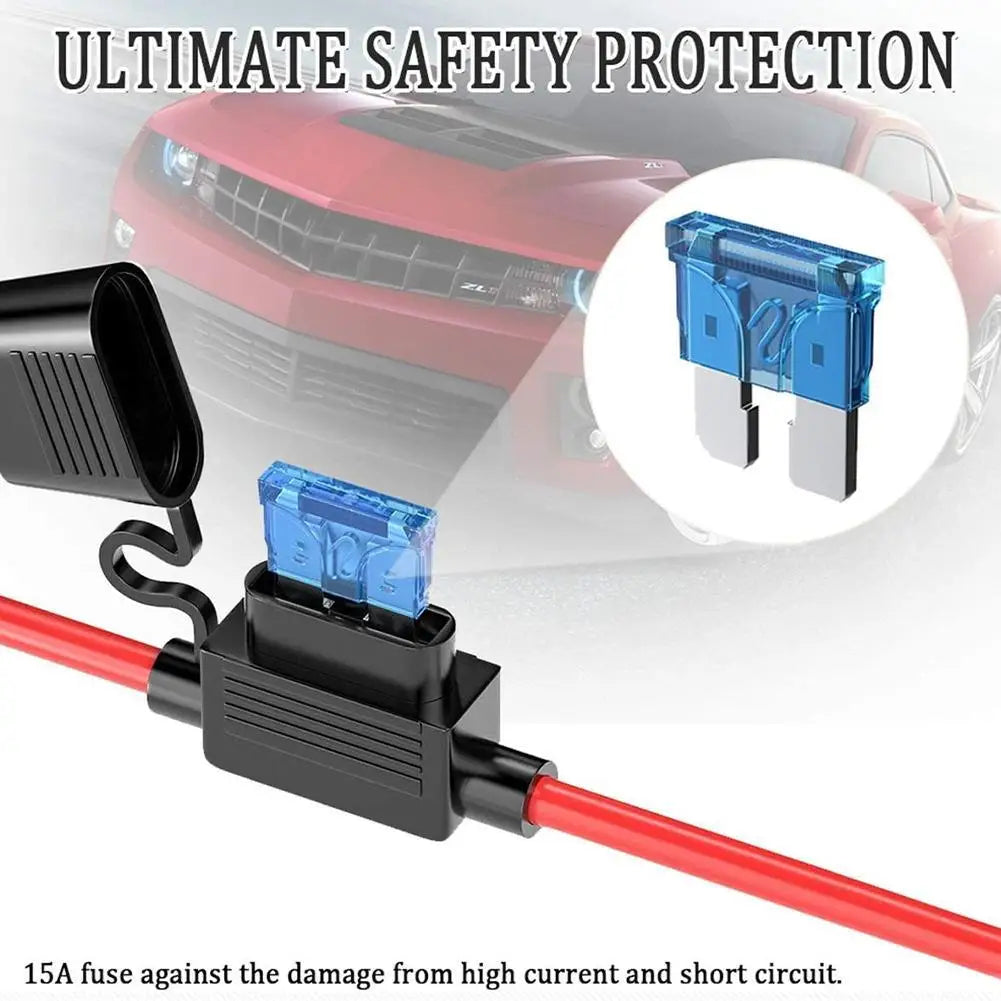 Charger Cable For Motorcycle Battery Terminal To SAE Quick Extension Cable With 10A Fuse O Connector Battery Charger Adapter Oasis Select