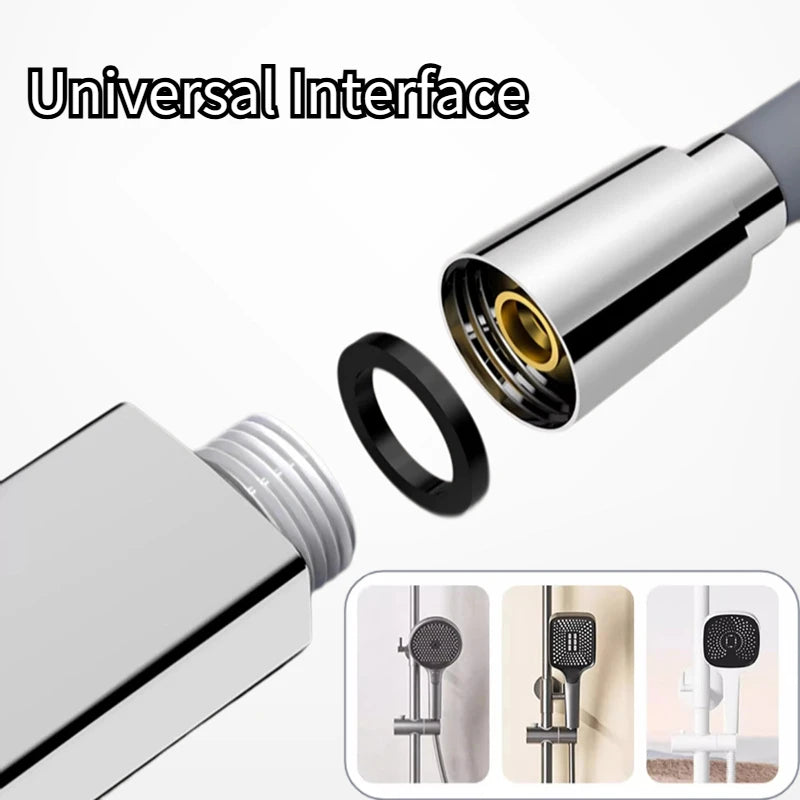 1.5/2M Bathroom Silicone Shower Tube Bend Arbitrarily Hose Explosion Proof Anti-winding Shower Hose Bathroom Faucet Accessories Oasis Select