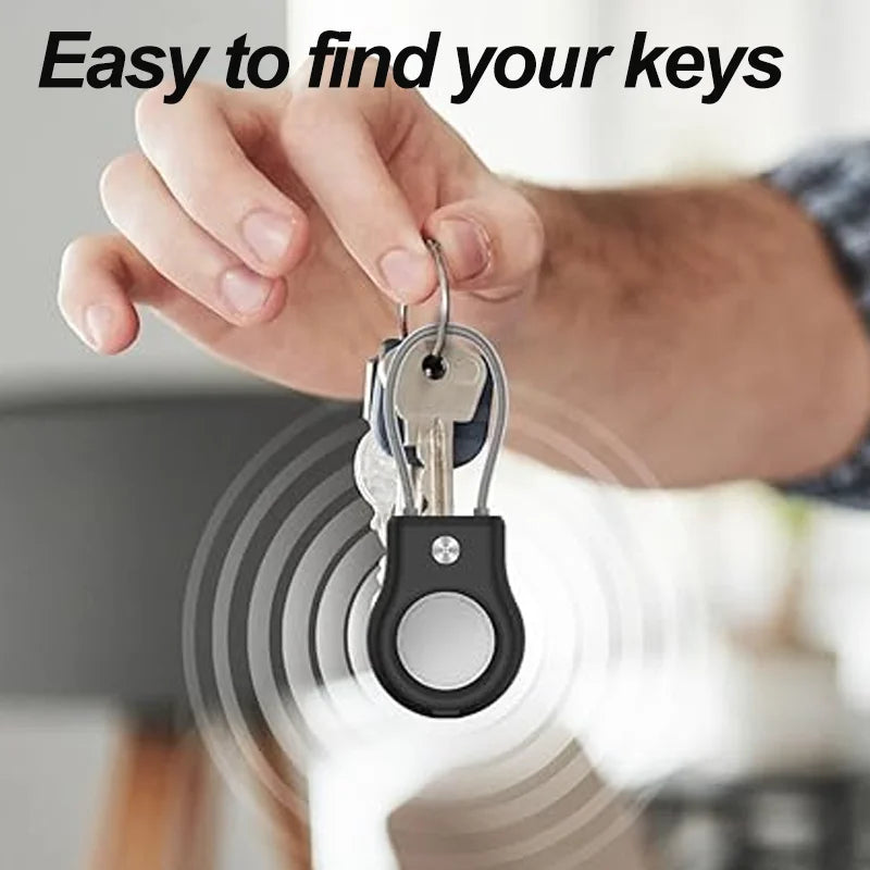 Waterproof Apple AirTag Case with Steel Cable Keychain Holder AirTag Protective Case Oasis Select