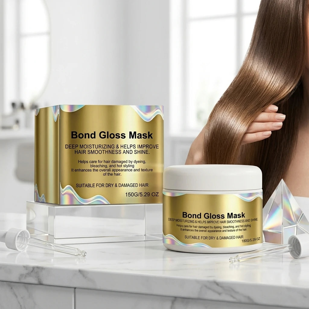Bond Gloss Deep Conditioning Hair Mask – Keratin & Vitamin E Deep Conditioning Mask Oasis Select 150g boxed