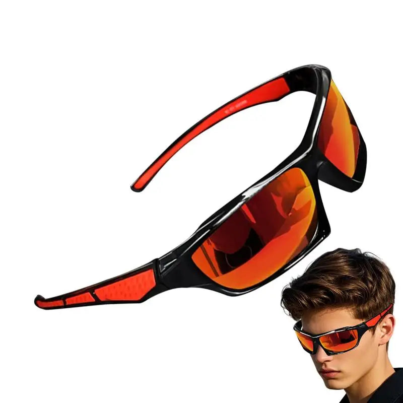 Polarized Sunglasses Men Comprehensive Protection Sun Glasses Comfortable Lightweight Frame Sport Eyeglasses for Driving Fishing Oasis Select