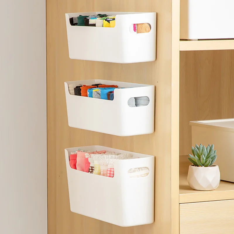 5-Pack No-Drill Cabinet Door Storage Baskets | Wall Organiser