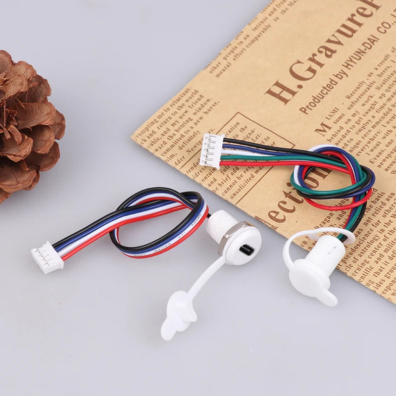 USB-C High Current Charging Socket Female With M11 Nut Snap Lock Plate Type C Waterproof Female Connector Jack C Socket Oasis Select