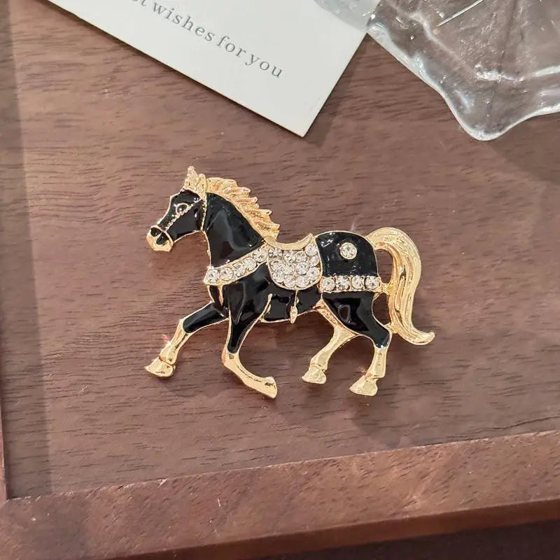 Creative Animal Horse Brooch Fashion Personality Pony Pin Men And Women Accessories Holiday Gift Oasis Select XY-11
