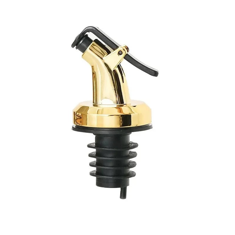 1-4Pcs Olive Oil Spouts Oil Vinegar Bottle Stopper Spout Leakproof Nozzle Dispenser Creative Leakproof Silicone Bottle Stopper Oasis Select 1Pcs Gold