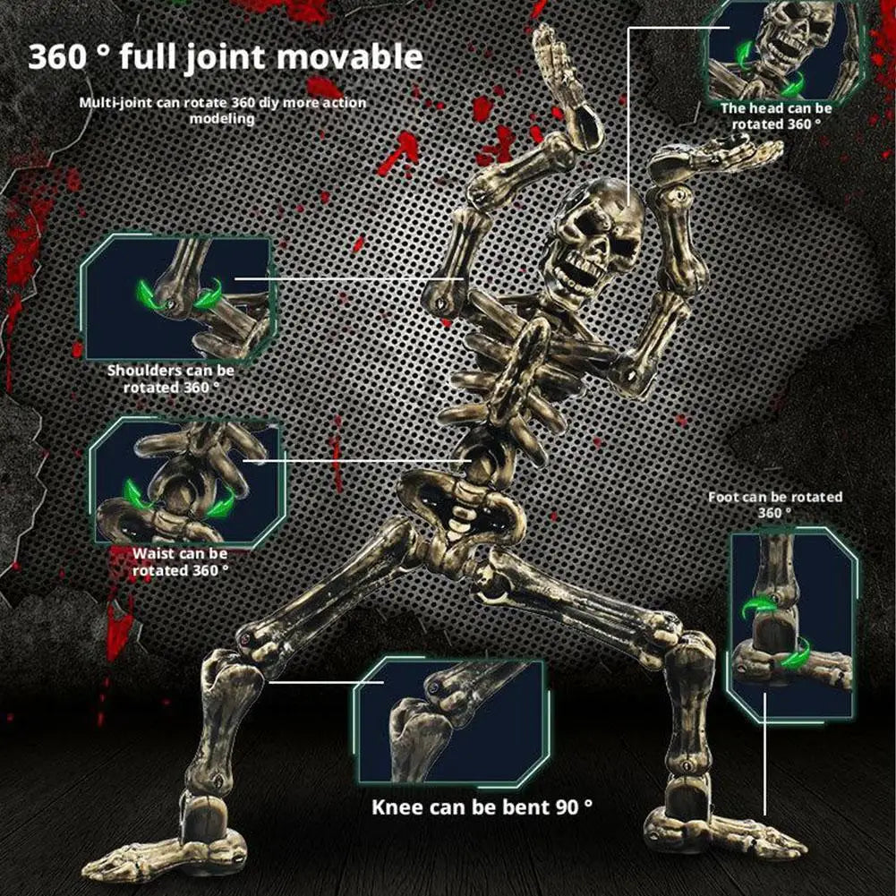 Mini Medieval Skeleton Figurines Small Halloween Skeleton For Home Table Decor Party Outdoor Graveyard Haunted House Accessories Oasis Select