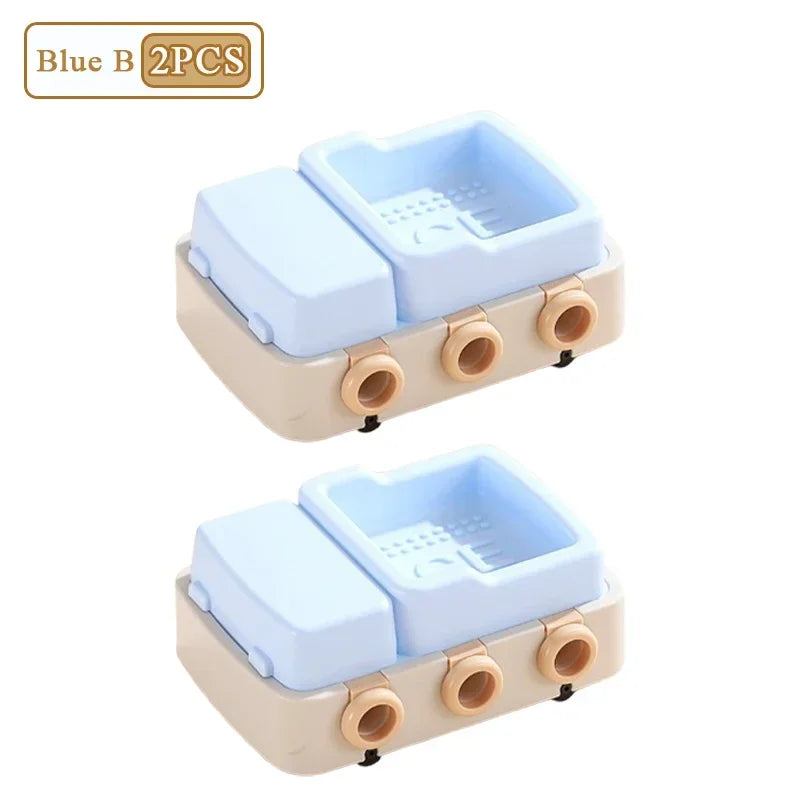 1/2/4PCS Small Boat Minivan Silicone Ice Mold DIY Children Homemade Ice Cream Mold Ice Cream Ice Lattice Making Ice Box Oasis Select Blue B-2PCS
