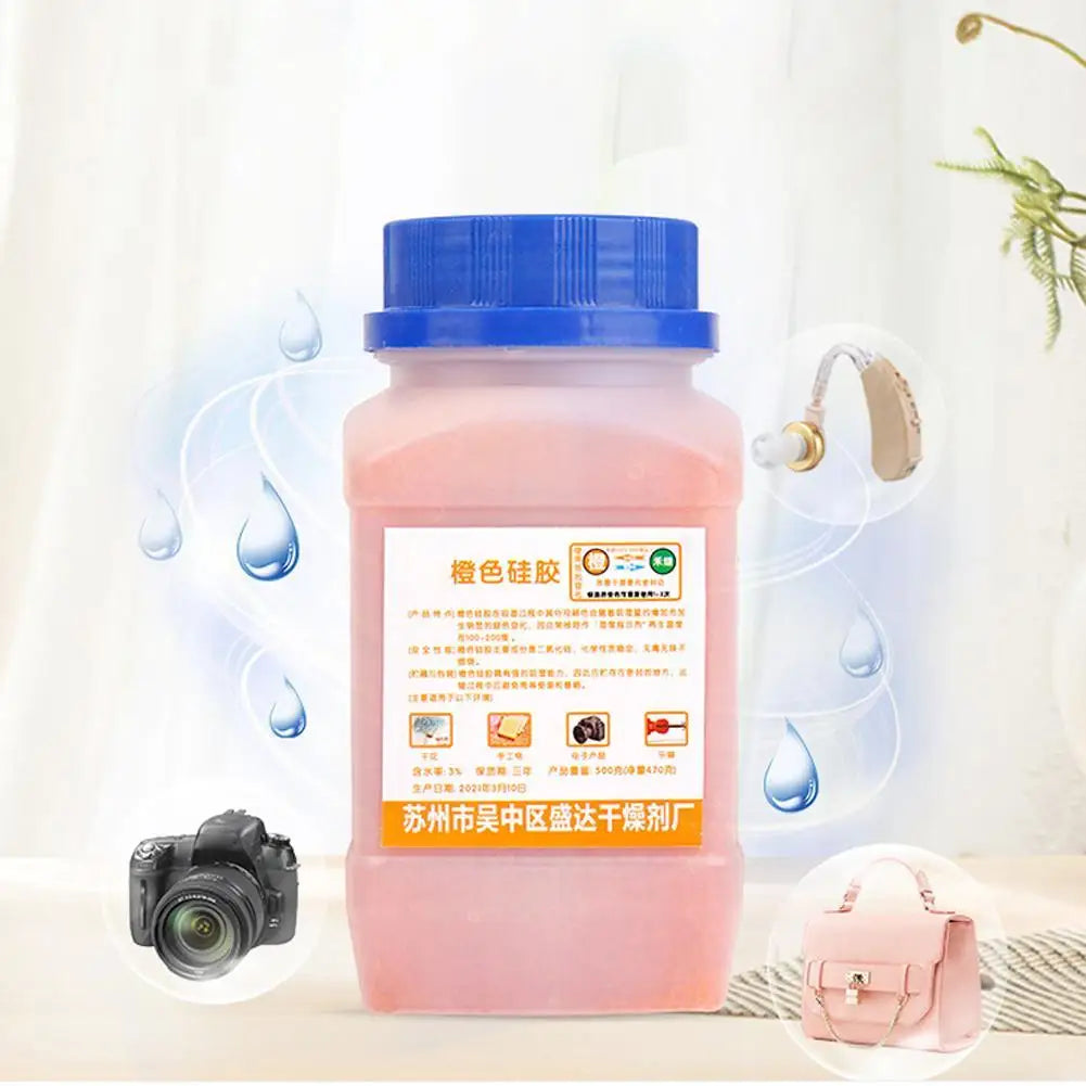 Color Changing Silica Gel Desiccant – Reusable Moisture Absorber