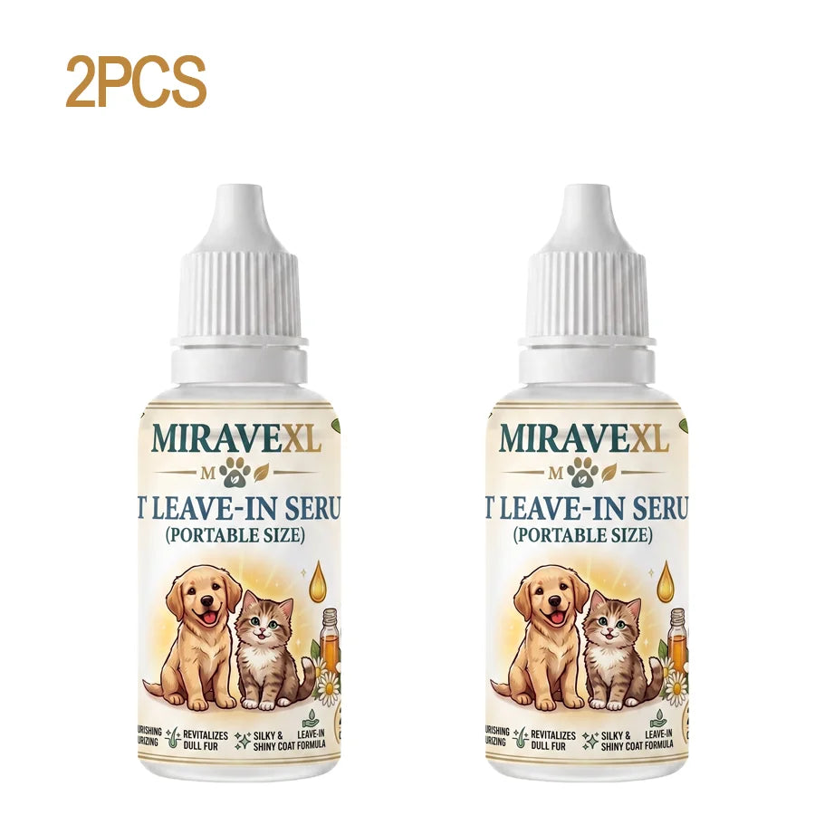 20ML Dog Cat Waterless Cleansing Serum Pet Leave-in Essence Deodorant Dry Shampoo Coat Grooming Conditioner Bath Supplies Oasis Select 2PCS