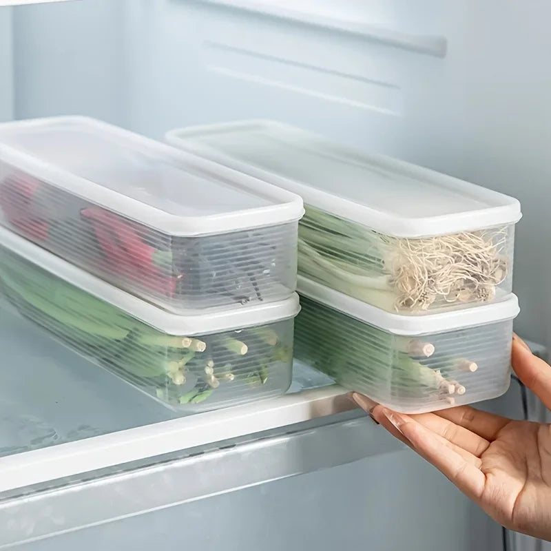 1/3/6pcs Refrigerator Side Door Storage Box Food Vegetable Fruit Eggs Fresh Organizer Household Kitchen Fridge Containers Boxes Oasis Select
