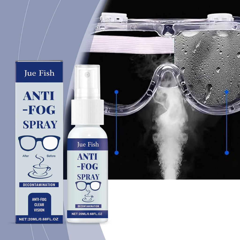 Jue Fish Anti Fog Spray Glasses Anti Fogging Cleaning Lenses Clear Vision Waterproof Portable Defogger Remove Lens Fog Spray Oasis Select