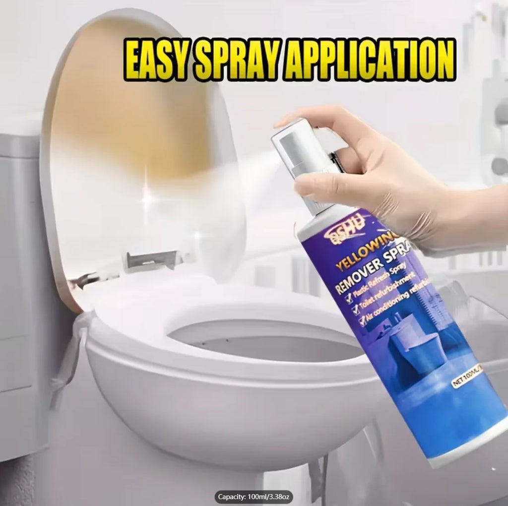100ML Plastic Yellowing Remover Spray, for Air Conditioner & Toilet, Removes Stains Oasis Select