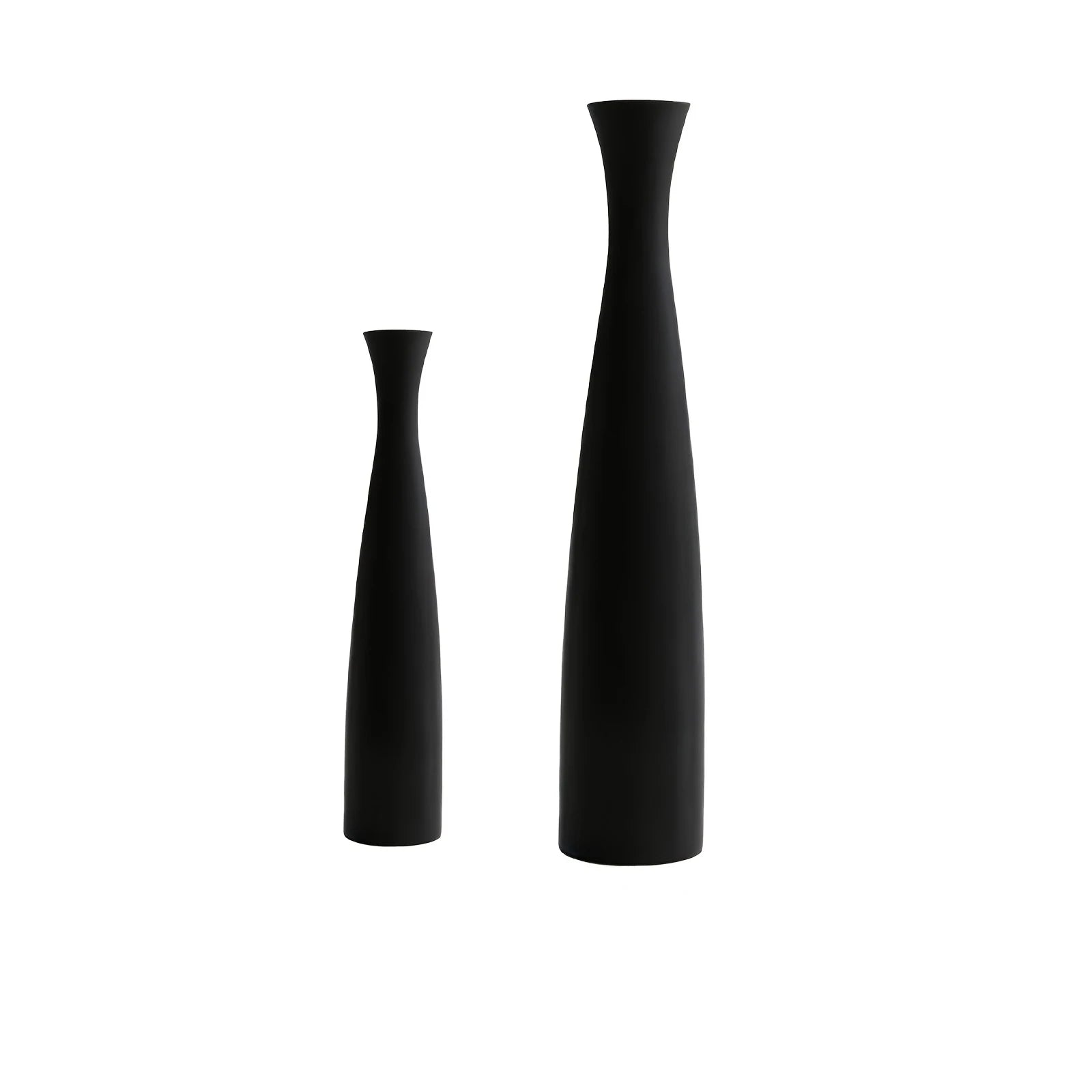 Modern Minimalist Vase Set White & Black Home Decor (2-Pack) Decorative Vase Set Oasis Select Black