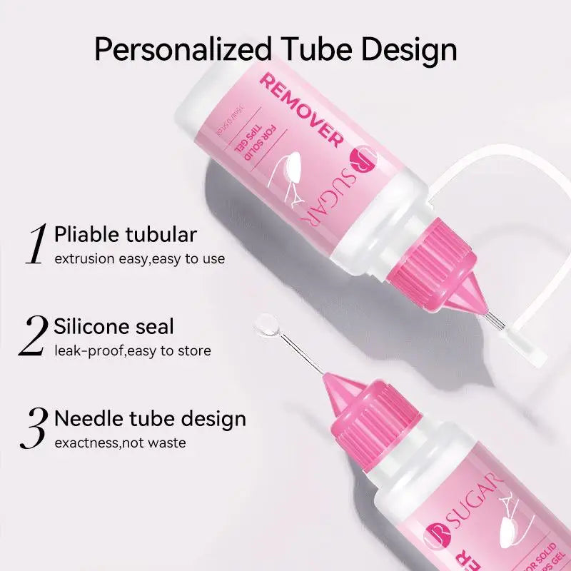 15ML Nail Glue Remover for Press on Acetone Free Nail Polish Remover Multi-Functional Remover for Nails Tips Gentle Glue Remover Oasis Select
