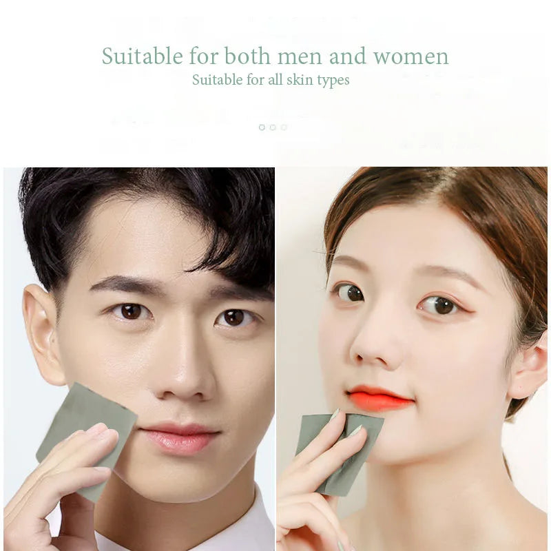 Matcha Oil Absorbing Sheets 100-Pack – Anti-Grease Face Blotting Oil Blotting Sheets Oasis Select