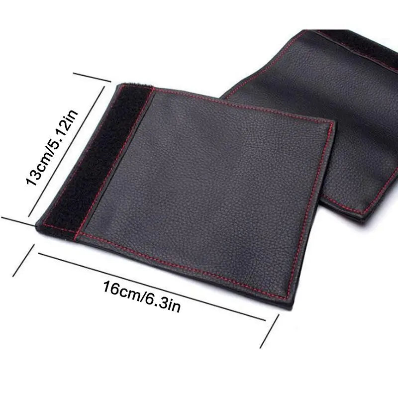 2PCS Car Door Inner Handle PU Leather Cover Door Handle Leather Protective Case Car Styling Interior Upgrades Auto Accessories Oasis Select